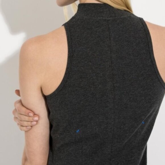 Kit & Ace - Conceal and Reveal Heathered Grey Dress Size 6 - Picture 3 of 12
